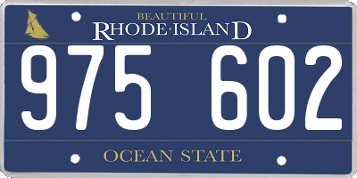RI license plate 975602