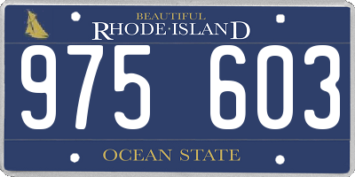 RI license plate 975603
