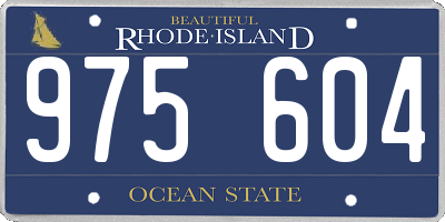 RI license plate 975604