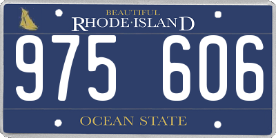 RI license plate 975606