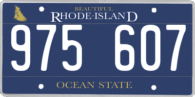 RI license plate 975607