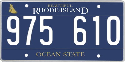 RI license plate 975610