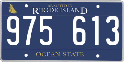 RI license plate 975613