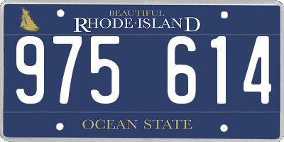RI license plate 975614