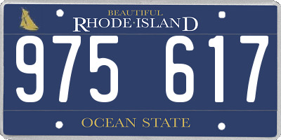 RI license plate 975617