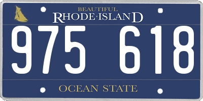 RI license plate 975618