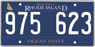 RI license plate 975623