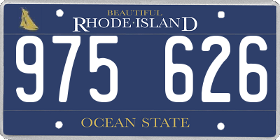 RI license plate 975626