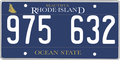 RI license plate 975632