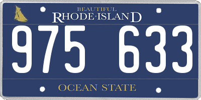 RI license plate 975633