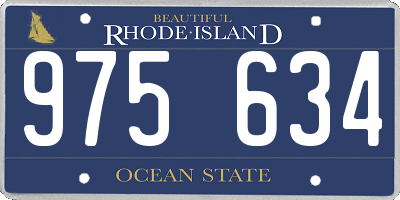 RI license plate 975634