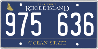 RI license plate 975636