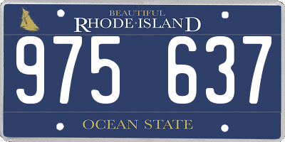 RI license plate 975637