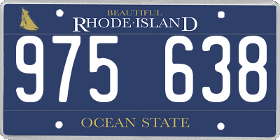 RI license plate 975638