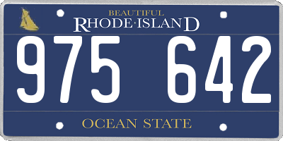 RI license plate 975642