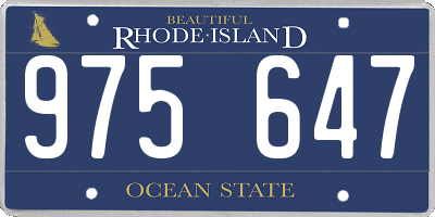RI license plate 975647