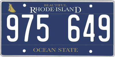 RI license plate 975649