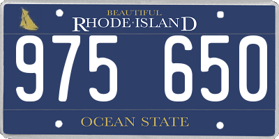 RI license plate 975650