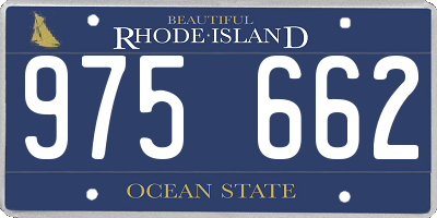 RI license plate 975662