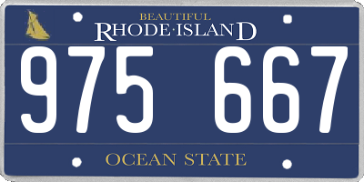 RI license plate 975667