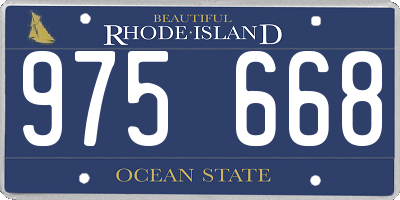 RI license plate 975668