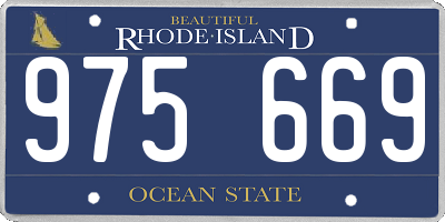 RI license plate 975669