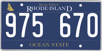 RI license plate 975670