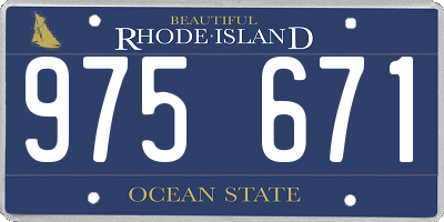 RI license plate 975671