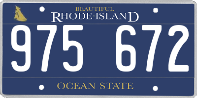 RI license plate 975672