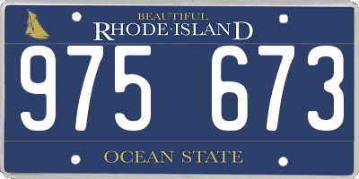 RI license plate 975673
