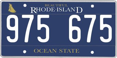 RI license plate 975675