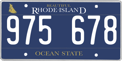 RI license plate 975678