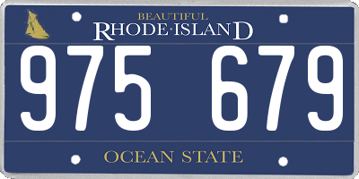 RI license plate 975679