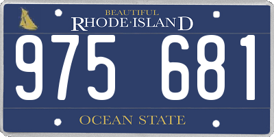 RI license plate 975681