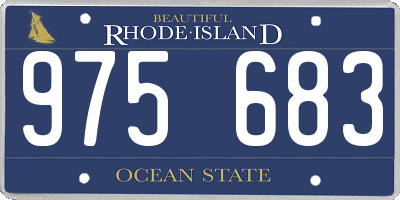 RI license plate 975683