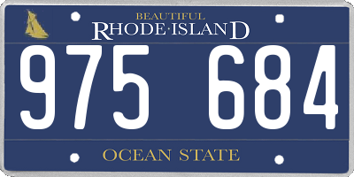 RI license plate 975684
