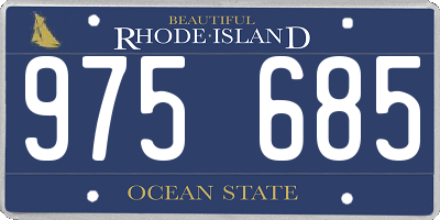 RI license plate 975685