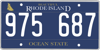 RI license plate 975687