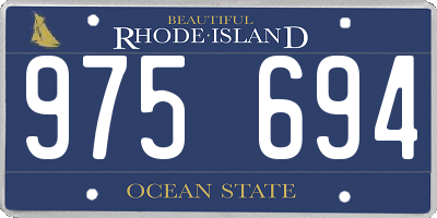 RI license plate 975694
