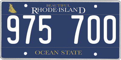 RI license plate 975700