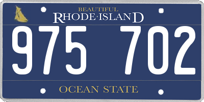 RI license plate 975702