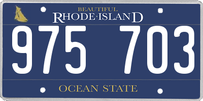 RI license plate 975703