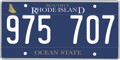 RI license plate 975707