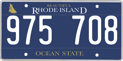 RI license plate 975708