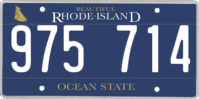 RI license plate 975714