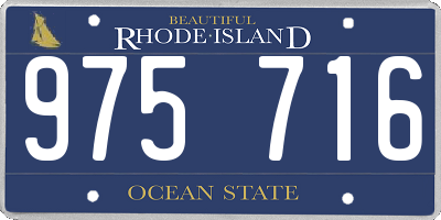 RI license plate 975716