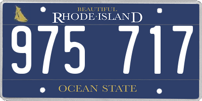 RI license plate 975717