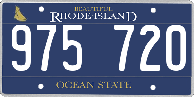 RI license plate 975720