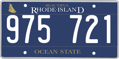 RI license plate 975721