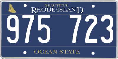 RI license plate 975723